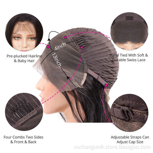 Uniky Unprocessed Brazilian Human Hair HD Full Lace Wig Vendors Water Wave Cuticle Aligned 100% Virgin Hair Wigs For Black Women